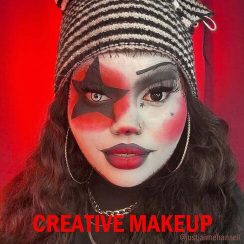 Halloween Green Witch Makeup Kit,1.01oz Water Based Green Face Body Paint+Witch Nose+Black Eye black+Sponge,Character Cosplay Costume for Kids & Adults,Safe Face Painting SFX Makeup Kit in Kuwait