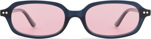 Retro Small Rectangle Sunglasses for Women Men Trendy Narrow Square Sunnies AP3729 in Saudi Arabia