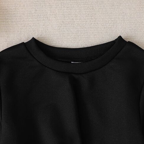 مجموعة ملابس الفتيات 2 قطعة طويلة الأكمام من النوع الثقيل وملابس الزهايير ملابس الزهور الفتاة خريف الشتاء in Kuwait