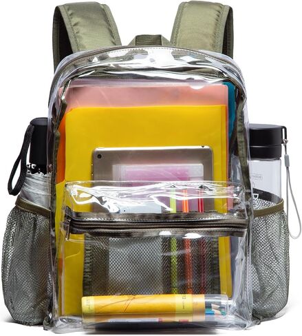 Vorspack Clear Backpack for School, 16 inch Heavy Duty Clear Bookbag in Saudi Arabia