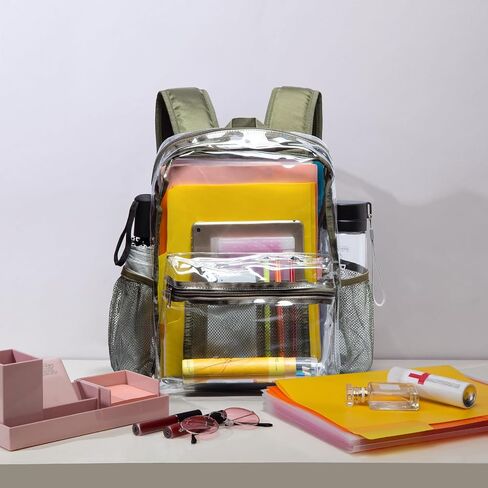 Vorspack Clear Backpack for School, 16 inch Heavy Duty Clear Bookbag in Saudi Arabia