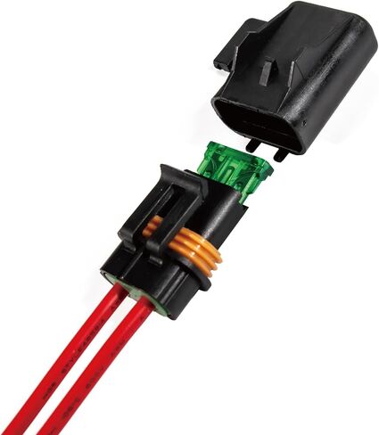Waterproof ATO/ATC Inline Blade Fuse Holder Kit -12AWG Heavy Duty Holder with 6pcs 30A Fuse for Automotive Marine Car Truck RV Circuit Protection Fuse (3pcs) in Saudi Arabia