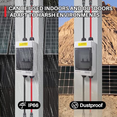 60 AMP Solar Panel Disconnect Switch مع IP66 Breaker Box ، 550VDC Solar Shot Off Switch for RV PV Home in Kuwait