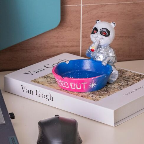 Ashtray Cool Ashtrays Cigarette Snuffer for Smokers,Mushroom Ashtray Outdoors Resin Ash tray Decor, Mushroom Ornament Gifts for Home Office in Kuwait