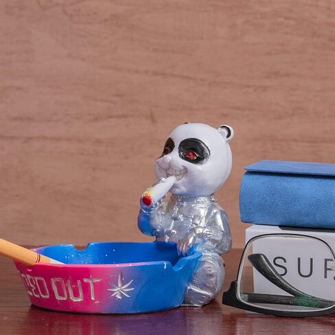 Ashtray Cool Ashtrays Cigarette Snuffer for Smokers,Mushroom Ashtray Outdoors Resin Ash tray Decor, Mushroom Ornament Gifts for Home Office in Kuwait