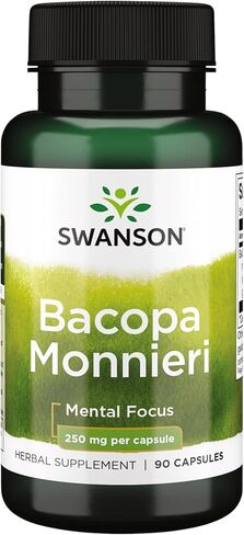 Swanson Bacopa Monnieri Extract Bactlize 250 ملليغرام 90 كبسولة in Saudi Arabia