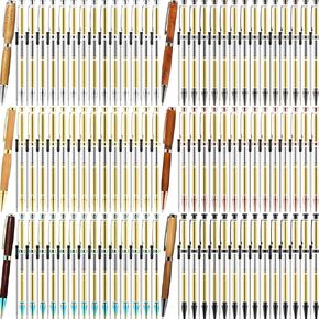 Lothee 84 Pcs 7mm Pen Making Kits for Woodturning Slimline Pen Bulk Twist Pen Kit with Refill Lathe Turning Supplies for Making Pen Office Classroom DIY Friend Teacher Student Gift (Multicolored)