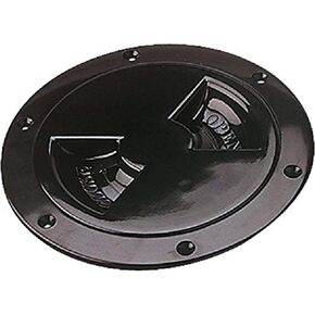Sea-Dog 337145-1 Screw Out Deck Plate, 4-7/16" / Black