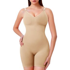 Eleady Womens Shapewear Bodysuit Full Body Shaper Seamless Butt Lifter Thigh Slimmer Sculpting Waist Trainer Jumpsuit