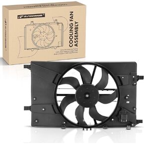 A-Premium Engine Radiator Cooling Fan Assembly Compatible with Select Chevrolet & Buick Models - Cruze 2011-2016, Cruze Limited 2016, Verano 2012-2017 - Replace# 13427161