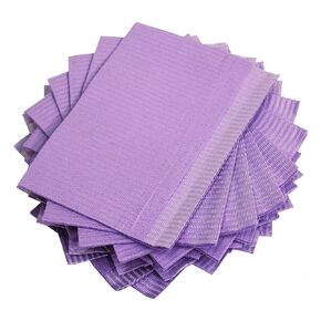 Adenna - BIB745V Dental Bibs/Lap Cloths, Violet (Box of 500)
