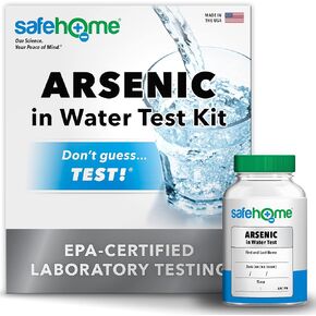 Safe Home® Arsenic in Drinking Water Test Kit – Testing at Our EPA Certified Laboratory – Lab Fees & Return Shipping Included