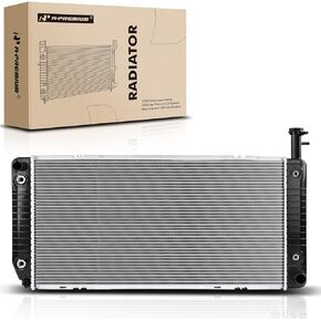 A-Premium Engine Coolant Radiator Assembly w/Transmission Oil Cooler Compatible with Chevy Express 2500 3500 4500 Cargo Pasajeros & GMC Savana 2500 3500, 4.8L 6.0L V8 Engine, Automatic Trans.