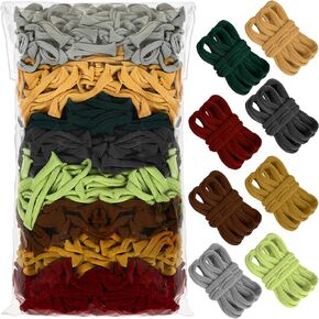 600 Pieces Green Loom Loops Potholder Brown Weaving Loom Loops Potholder Loops Elastic Weaving Craft Loops for DIY Flexible Loom Kit Muti-Colored Weaving Crafts for Kids Adults DIY Crafts Supplies