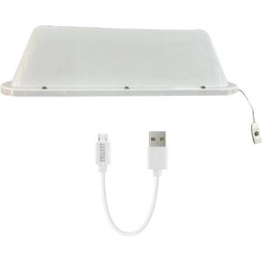 LEEYIKE Taxi Top Light Roof USB Rechargeable Battery Blank Customizable DIY Stickers Colorful Light DIY Sign Cab Lamp Advertising Light with Magnetic Base Waterproof 16 Colors and 4 Light Pattern