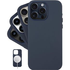 LONLI Classic - (for iPhone 15) - European Nappa Leather Phone Case - Smoothen and Soften Over Time - Compatible with Magsafe - Saddle Brown