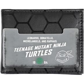محفظة Bioworld Teenage Mutant Ninja Turtles ذات الوجه المزدوج للرجال باللون الأسود in Kuwait