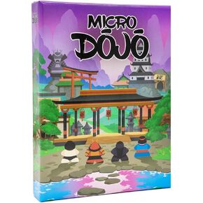 Micro Dojo - Tactically Move meeples in a Cerebral and Variable Game for 2 Players That fits in Your Pocket (Age 14+)