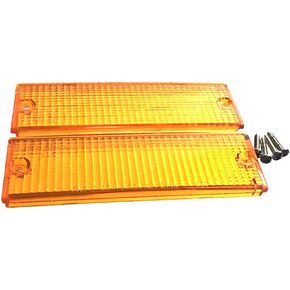 iHave Replacement For Pair Front Lens Bumper Light Lenses Mirage Truck Mighty Max 1986-01 L200 (Orange)