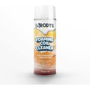 BRODYS Foaming Coil Cleaner - For A/C and Refrigeration Units - No Rinse Formula, Cleans and Deodorizes, Condenser Coils (19oz)