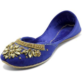 UJAALA Khussa Velvet Wedding Bridal Mojari Juti Punjabi Jutti Ethnic Flats