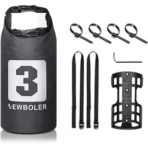 LIXADA 3L/7L Bike Fork Bag Waterproof Dry Bag Roll Top Design Lightweight Bicycle Fork Bag Portable Cycling Pack Bike Pannier for Mountain Bikes Road Bikes Scooter