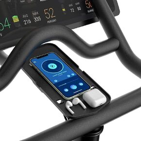 COOLWUFAN Phone Holder for Peloton Bike & Bike+ Accessories, Bike Handlebar Stable Anti-Slippery Phone Mount, Fit for Most Phone