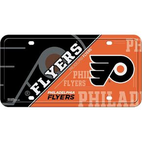 Rico Industries NHL Philadelphia Flyers Split Metal Auto Tag 8.5" x 11" - Great for Truck/Car/SUV