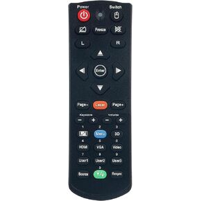 Replace Remote Control Compatible with OPTOMA Projector EH515T WU515T ZW400UST ZW400USTI ZH400USTI ZH510T ZH400UST EH200ST W319UST W319USTIR W320USTI EH490 W504-M EH460 EH460ST X461 WU470 W460ST EH470