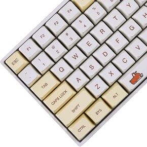 YMDK 139 Shiba Inu MDA Profile Dye Sub Keycaps Ergonomic Thick PBT Keycap Set for TKL GK61 64 68 75 87 96 104 GMMK MX Keyboard