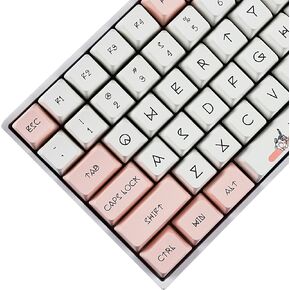 YMDK 139 Shiba Inu MDA Profile Dye Sub Keycaps Ergonomic Thick PBT Keycap Set for TKL GK61 64 68 75 87 96 104 GMMK MX Keyboard in Kuwait