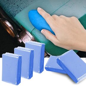 Car Clay Bar 5 Pack 500g, Premium Grade Clay Bars Auto Detailing Magic Clay Bar Kit with Towel Clay Bar Cleaner with Washing and Adsorption Capacity for Car Wash Car Detailing Clean,RV,Glass Cleaning