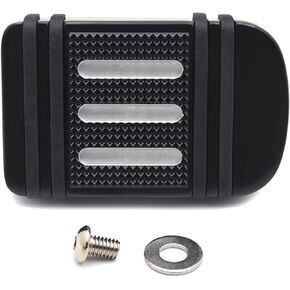 HTTMT MT216-100-BK Style 100- Black Large Brake Pedal Pad Compatible with Harley 1980-2017 Touring Trike (Road King/CVO Street Glide/Road Glide FLTRX)