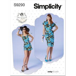 مجموعة بوليرو وصدرية وسارونج وسروال قصير من Simplicity Petite Misses، نمط خياطة كود 9290، مقاسات 14-22، أبيض