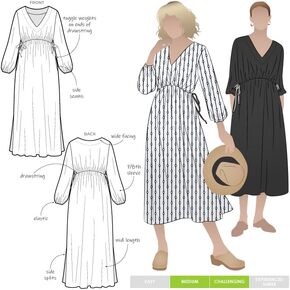 Style Arc Sewing Pattern - Naomi Woven Dress (Sizes 04-16)