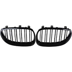 1 Pair Matte Black Front Kidney Grill Grilles Compatible with 1997 1998 1999 BMW 3 Series E36 M3 Coupe Sedan 318i 318is 323i 323is 325i 325is 328i 328is Facelift