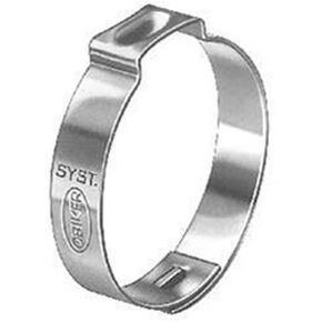 25 Crimp Type Hose Clamps Inner Diameter Range: .453" to .524" (29/64-17/32")
