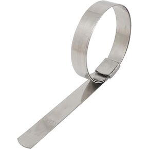 5/8" W x 0.025" Th x 2.5" Di (25 Pack) Center Punch Clamp band hose clamps 201 stainless steel