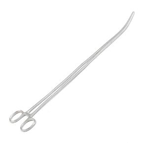 16" Long Curved Hemostat Forceps - Stainless Steel Locking Tweezer Clamps - Ideal Hemostats for Nurses, Fishing Forceps, Crafts and Hobby by G.S Online Store