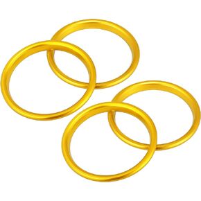 X AUTOHAUX 4 Pcs Purple Air Conditioner Vent Ring Outer Trim Aluminum Alloy Decoration Cover for Audi A3 S3 Q2L 2013-2021
