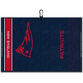 Team Effort New England Patriots Face/Club Jacquard Golf Towel 16" x 24"