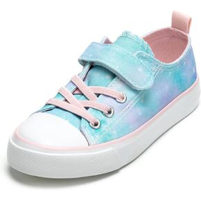 Mesiiloly Kids Canvas Sneakers Girls Canvas Shoes Toddler Casual Shoes Walking Sport Shoes Low Top Canvas Shoes