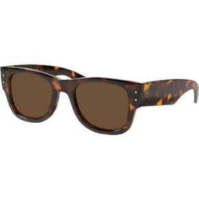 mosanana Trendy Polarized Square Sunglasses for Women and Men with Chunky Temples MS52366