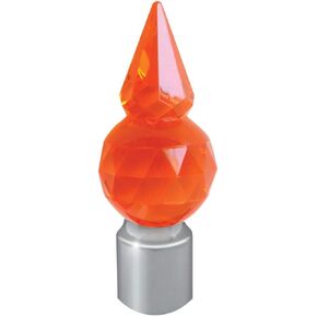 GG Grand General 94653 كهرماني من الفولاذ المقاوم للصدأ 1 بوصة دليل ممتص للصدمات هرم كريستالي بلاستيكي، زوج in Kuwait