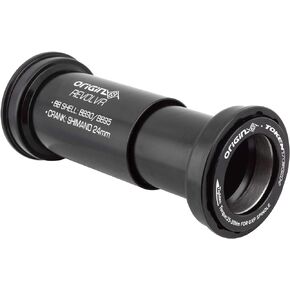 Origin8 Revolvr BB90/95 Thread-Together Bottom Bracket, 90.5/95.5mm x 37mm, Shimano HTII 24mm Spindle Black