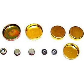 DNJ FPS1122 Brass Freeze Plug Set for 1994-2002 / Dodge, Jeep / 2.5L / L4 / 8V / OHV / 150cid, 153cid / [Magnum]Note Brass Freeze Plugs