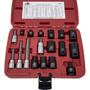 CTA Tools 7394 18 Pc. Euro Brake Caliper Socket Set