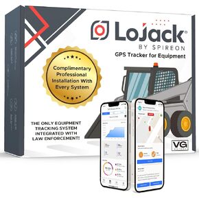 LoJack for Construction Equipment | Machinery Theft Protection | LoJack GPS Equipment Tracking System | No Monthly Fee (3 Years)
