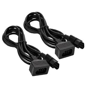 CUENSTOP 7 Pin NES Controller Extension Cable, 2-Pack 1.8M/6FT Replacement Controller Extension Cable for Nintendo Entertainment System NES (1985), not for NES Classic (2016).