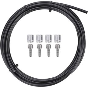3m 5.0mm Bike Hydraulic Disc Brake Hose Tube Set, Bike Hydraulic Disc Brake Hose Tube with Olive Connector Inserts Set for Bike AVID/SRAM E1 E3 DB1 DB3 juicy3